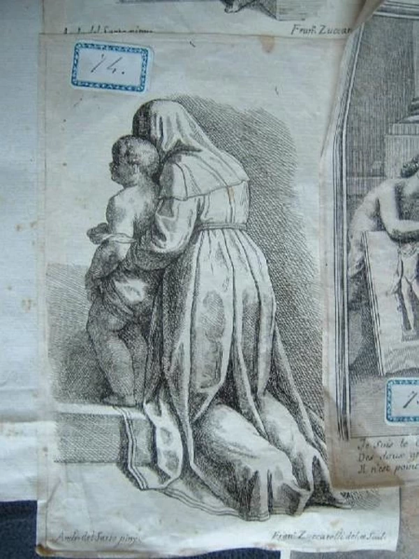 Figura femminile e bambino - Pinacoteca Repossi, Chiari, Brescia